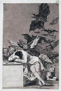 Le sommeil de la raison engendre des monstres. Capricho No 43