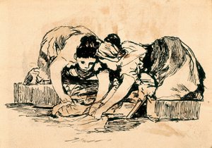 Les Lavandières, fin du XVIIIe-début du XIXe siècle