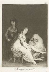 Elle prie pour elle - Francisco de Goya