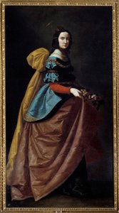 Représentation de Sainte Élisabeth de Portugal (ou Sainte Casilda de Burgos)