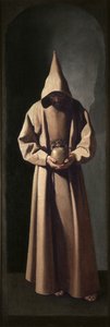 Saint François contemplant un crâne, vers 1635 (huile sur toile) - Francisco de Zurbaran