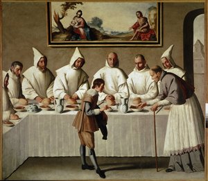 Le miracle de Saint Hugues dans le réfectoire des Chartreux