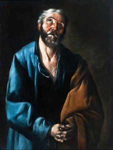 Espagnol :  Las lágrimas de San Pedro Larmes de St Pierre - Francisco de Zurbaran