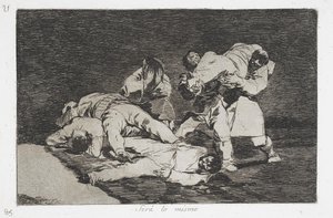 Le même (Será lo mismo) de la série Les Désastres de la guerre (Desastres de la Guerra) - Francisco de Goya