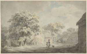 Divertissement paysan à Overveen - Franciscus Andreas Milatz