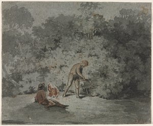 Ramasseur de brindilles, troisième quart du XVIIe siècle