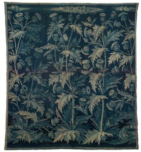 Tapisserie, Verdure avec Chardons ou Les Chardons, franco-flamande, réalisée vers 1500 (laine)
