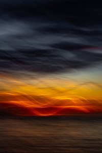 Un coucher de soleil éclatant sur l
