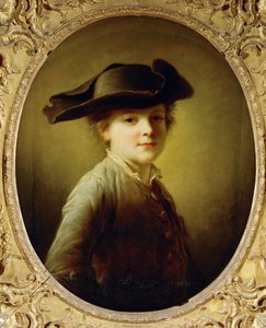 Jeune garcon au tricorne - jeune garçon au chapeau à trois coins ... - Francois-Hubert Drouais