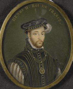 Portrait du roi Henri II de France (1519-1559) - Francois (after) Clouet