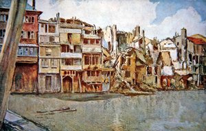 Bataille de Verdun : Vue de la Rivière Meuse à Verdun
