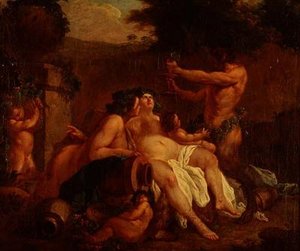 Bacchus festoyant près d