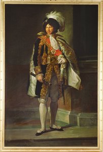 Joachim Murat, général, roi de Naples, époux de Caroline Bonaparte, sœur de Napoléon ... (peinture sur toile)