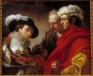 Portrait de trois hommes (L