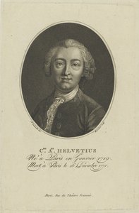 Portrait de Claude Adrien Helvétius 1715-1771, vers 1800