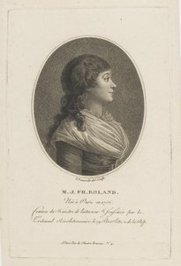Portrait de Madame Roland 1754-1793, vers 1800 - Francois Bonneville