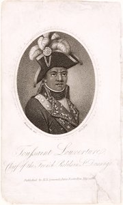 Toussaint Louverture (vers 1743-1803) Chef des rebelles français à Saint-Domingue, gravé par Holl, publié par H.D. Symonds, 1802