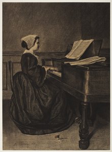 Femme au clavecin - François Bonvin