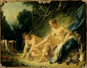 Diane sortant du bain