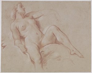 Femme nue sur un dauphin - François Boucher