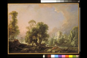 Paysage après Dong Yuan [actif au 10ème siècle]