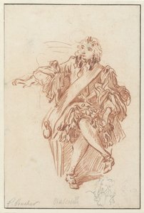 Mascarille assis - François Boucher