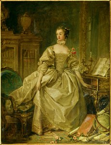 Portrait en pied de Jeanne Antoinette Poisson, Marquise de Pompadour