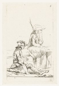 Un soldat et un paysan - François Boucher