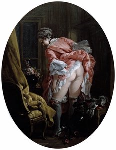 La jupe relevée