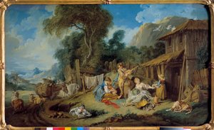Le repos des paysans - François Boucher