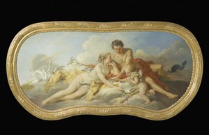 Vénus et Mercure donnent des conseils à Cupidon - François Boucher