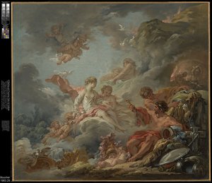 Vulcain remet les armes à Vénus pour Énée - François Boucher
