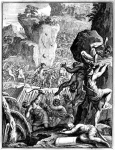 Forces sous Alaric I, Roi des Wisigoths, en bataille, vers 410, 1654