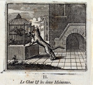 Le Chat et les Deux Moineaux - Francois Chauveau