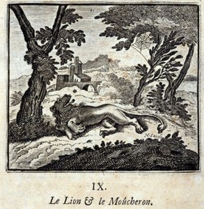 Le Lion et le Moucheron - Francois Chauveau