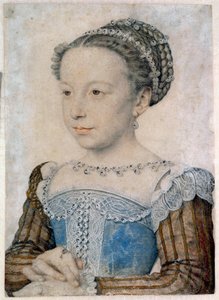 Portrait de Marguerite de Valois (1553-1615) ou Reine Margot - François Clouet