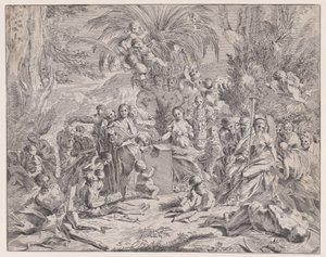 Une allégorie de la peinture, 17ème siècle