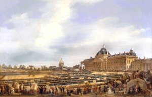 Louis-Philippe remettant des drapeaux à la garde nationale à Paris le 29 août - Francois Dubois