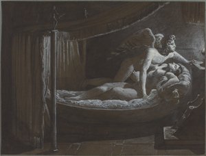 Cupidon avec Psyché éteignant la lampe