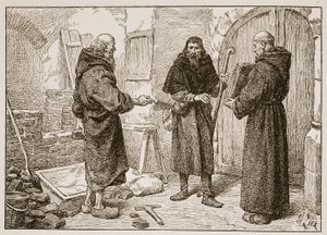 Réception de Lanfranc par Herlwin, illustration de 