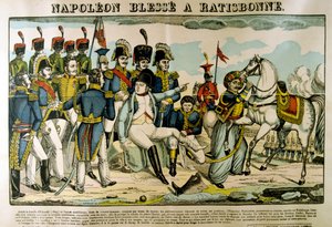 Napoléon blessé à Ratisbonne, avril 1809, c1835 - Francois Georgin