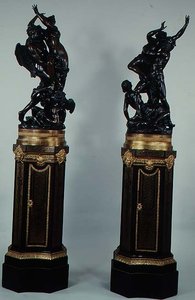 Le viol de Proserpine, bases attribuées à Boule, vers 1693-1710 - Francois Girardon