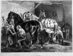 La Forge, ferrures de cheval