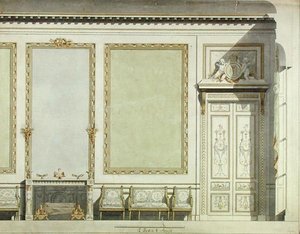 Conception pour la Maison de la Duchesse de Mazarin, vers 1777