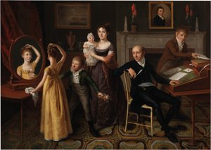 Groupe Familial dans un Intérieur de New York