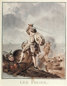 Figaro en combat avec une harpie, vers 1786