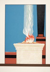 Torche enflammée de Prométhée Enchaîné par Eschyle, pub. 1941