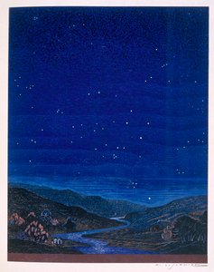 Paysage nocturne, illustration de 