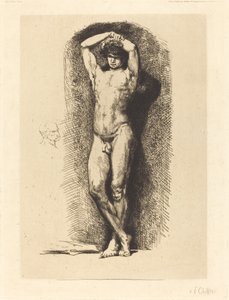 Académie masculine - Francois Nicolas Chifflart