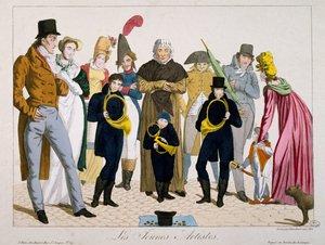 Jeunes artistes, estampe, France